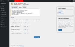 Page screenshot: Boat Dealer → Settings → Search