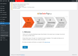 Page screenshot: BoatDealer Installer ‹ Test site — WordPress