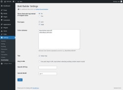 Page screenshot: Settings → Bold Builder