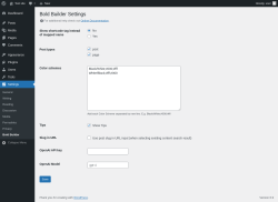 Page screenshot: Settings → Bold Builder
