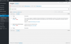 Page screenshot: Plugins ‹ Test site — WordPress