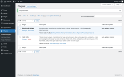 Page screenshot: Plugins ‹ Test site — WordPress