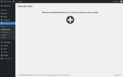Page screenshot: Booking Activities → Calendar editor