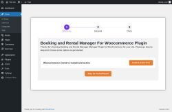 Page screenshot: ‹ Test site — WordPress