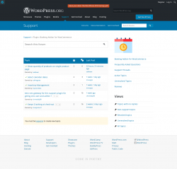 Page screenshot: Bookings → Support Forum