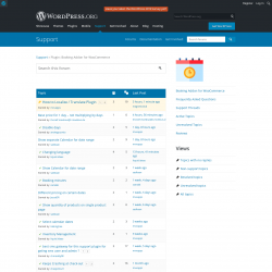 Page screenshot: Bookings → Support Forum