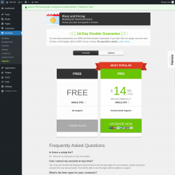 Page screenshot: Bookings → Upgrade  ➤