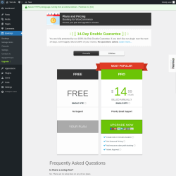 Page screenshot: Bookings → Upgrade  ➤