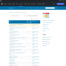 Page screenshot: Bookings → Support Forum