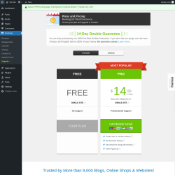 Page screenshot: Bookings → Upgrade  ➤