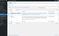 Page screenshot: Plugins &lsaquo; Test site &mdash; WordPress