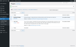Page screenshot: Plugins &lsaquo; Test site &mdash; WordPress