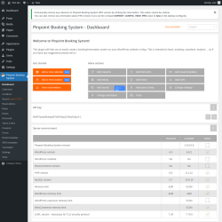 Page screenshot: Pinpoint Booking System