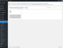 Page screenshot: Pinpoint Booking System → Tools