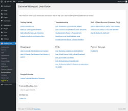 Page screenshot: Booking Ultra → Documentation