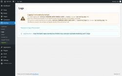 Page screenshot: Booking → Logs