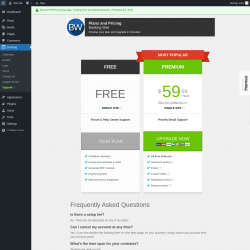 Page screenshot: Booking → Upgrade  ➤