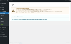 Page screenshot: Booking → Logs