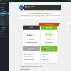 Page screenshot: Booking → Upgrade  ➤