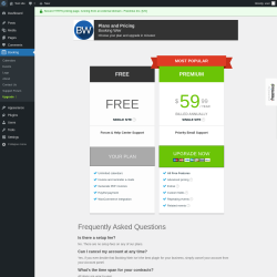 Page screenshot: Booking → Upgrade  ➤