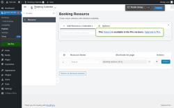 Page screenshot: 	WP    Booking Calendar → Publish
