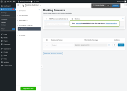 Page screenshot: 	WP    Booking Calendar → Publish