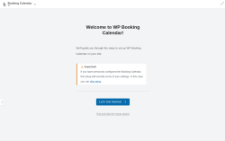 Page screenshot: 	WP    Booking Calendar → 
			Setup
			
			
				
			
		