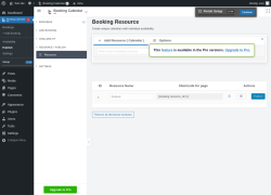 Page screenshot: 	WP    Booking Calendar → Publish