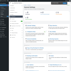 Page screenshot: 	WP    Booking Calendar &rarr; Settings