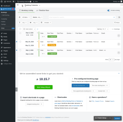 Page screenshot: 	WP    Booking Calendar