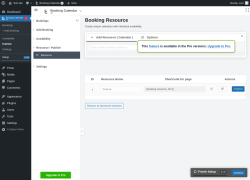 Page screenshot: 	WP    Booking Calendar &rarr; Publish