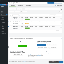 Page screenshot: 	WP    Booking Calendar