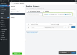 Page screenshot: 	WP    Booking Calendar &rarr; Publish