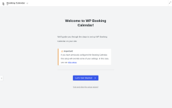 Page screenshot: 	WP    Booking Calendar &rarr; 
			Setup
			
			
				
			
		