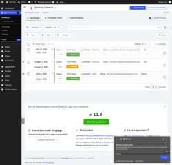 Page screenshot: 	WP    Booking Calendar