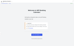 Page screenshot: 	WP    Booking Calendar &rarr; 
			Setup
			
			
				
			
		