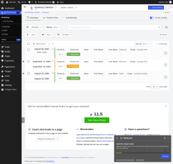 Page screenshot: 	WP    Booking Calendar