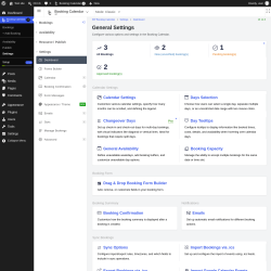 Page screenshot: 	WP    Booking Calendar &rarr; Settings