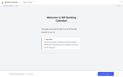 Page screenshot: 	WP    Booking Calendar &rarr; 
			Setup
			
			
				
			
		