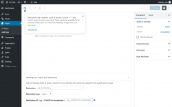 Page screenshot: Add New Page &lsaquo; Test site &mdash; WordPress