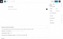 Page screenshot: Add New Page &lsaquo; Test site &mdash; WordPress