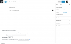Page screenshot: Add New Page &lsaquo; Test site &mdash; WordPress