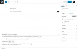 Page screenshot: Add New Post &lsaquo; Test site &mdash; WordPress