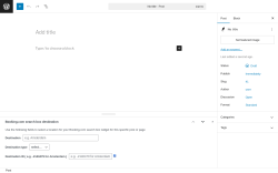 Page screenshot: Add Post &lsaquo; Test site &mdash; WordPress