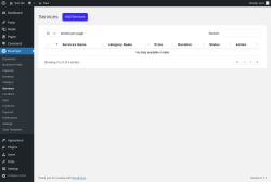 Page screenshot: Bookingor → Services