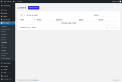 Page screenshot: Bookingor → Locations