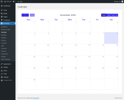 Page screenshot: Bookingor → Calendar