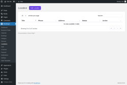 Page screenshot: Bookingor → Locations