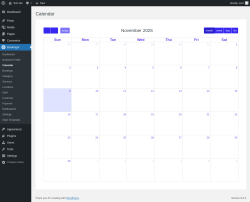 Page screenshot: Bookingor → Calendar