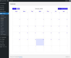 Page screenshot: Bookingor → Calendar